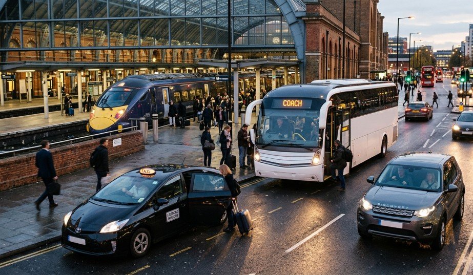 Airport taxi vs train