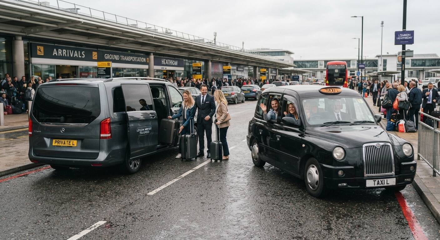 Airport taxi vs train