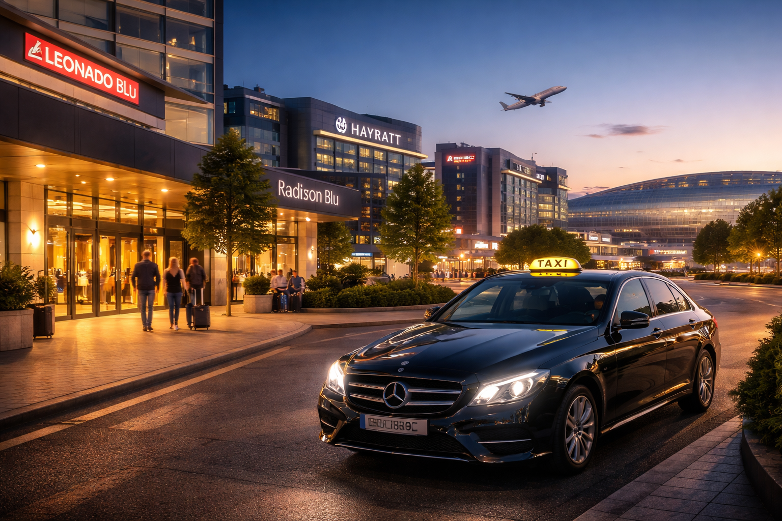 Airport taxi vs train
